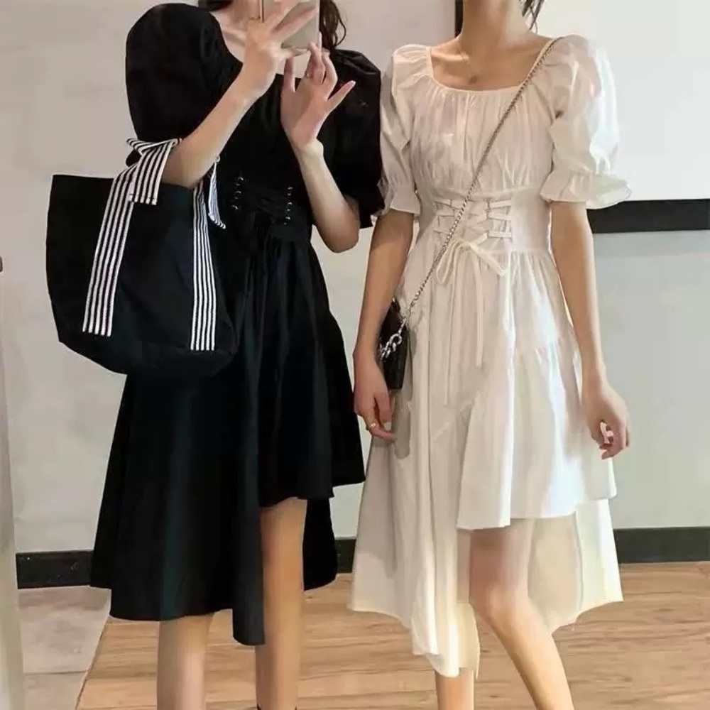 White High Low Dress